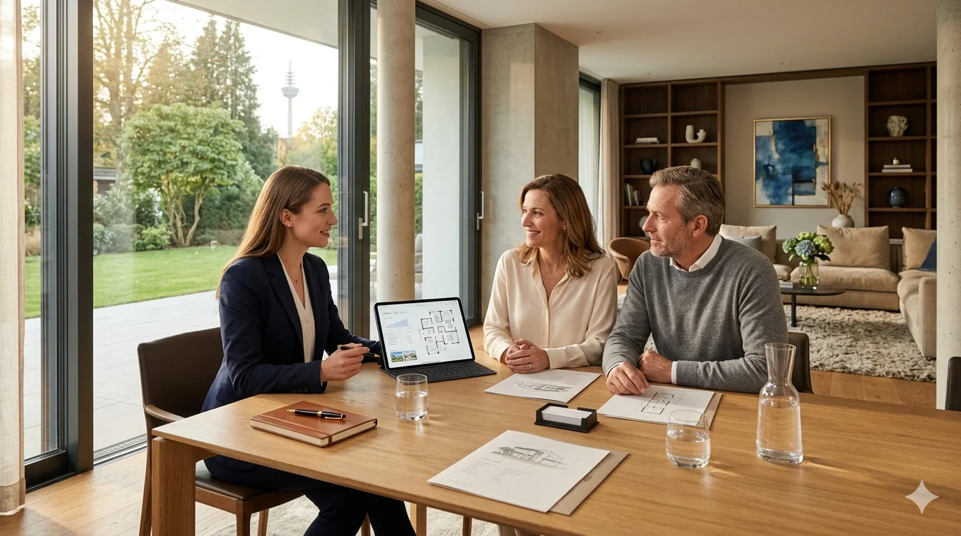 Beratung von Kunden beim Immobilienverkauf