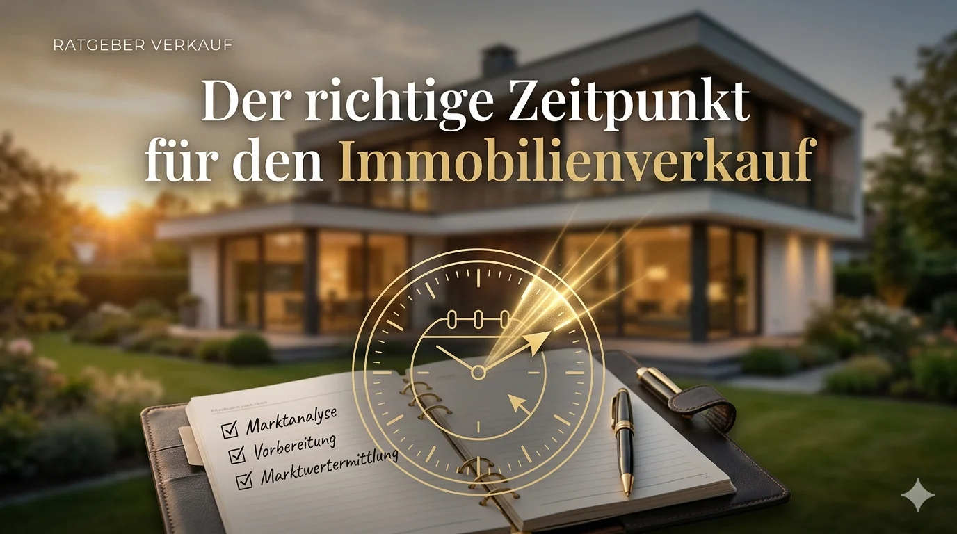 Richtiger Zeitpunkt für Immobilienverkauf