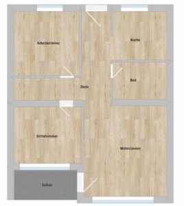 Grundriss (nicht maßstabsgetreu!)