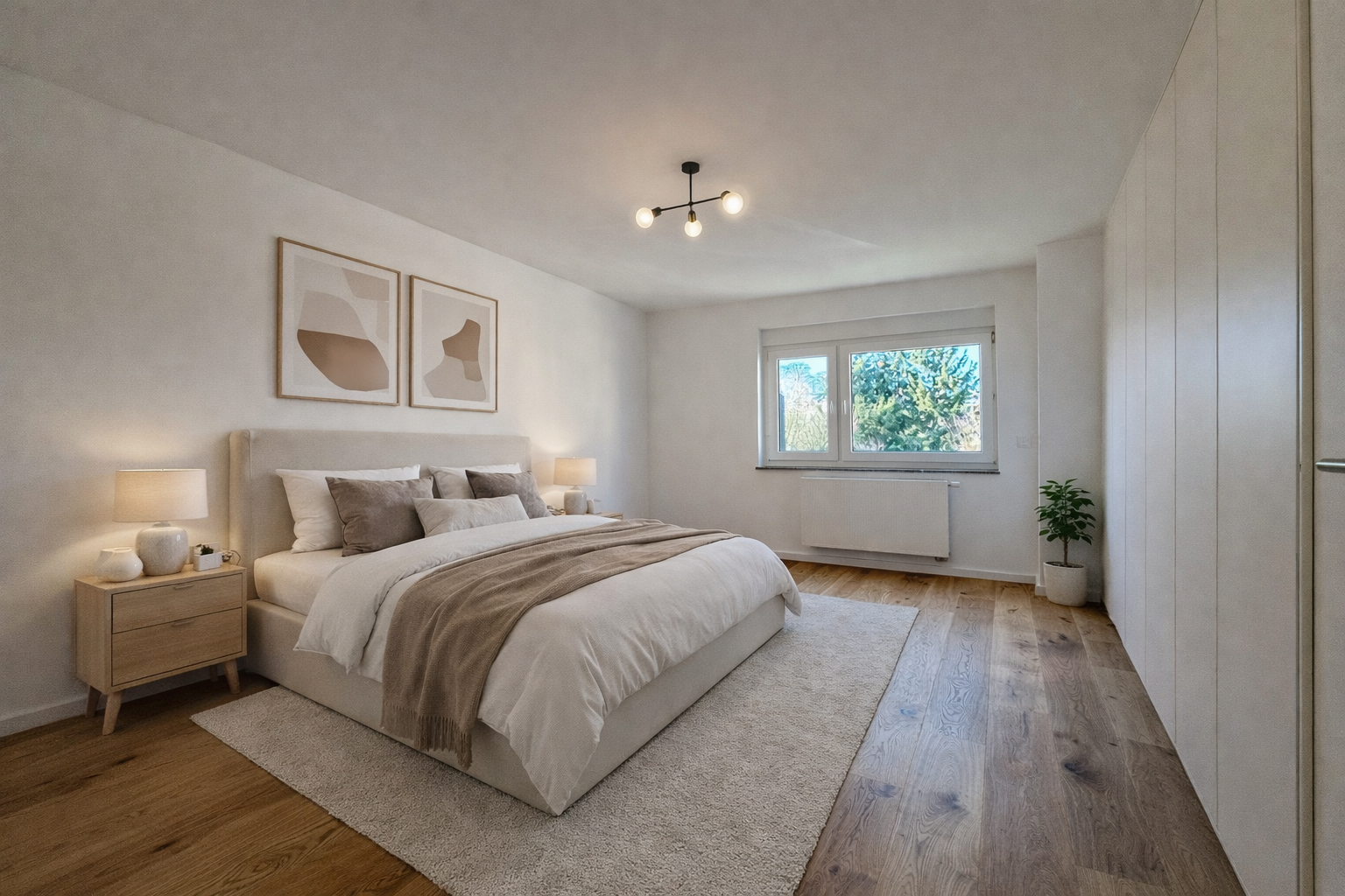 KI generierte Visualisierung Schlafzimmer